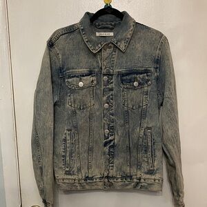 PacSun Men's Washed Denim Jacket - Stone-Washed